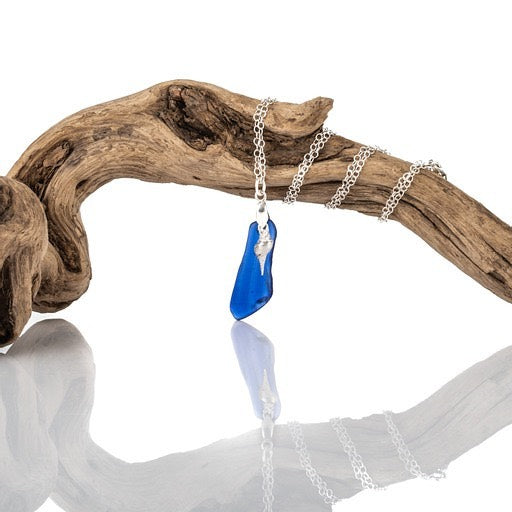 Deep sea blue Sea Glass....