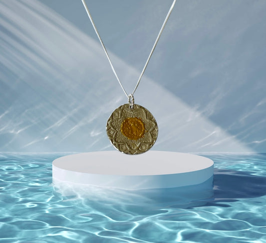Keum-boo jewellery. Ancient technique adding thin sheets of gold onto silver