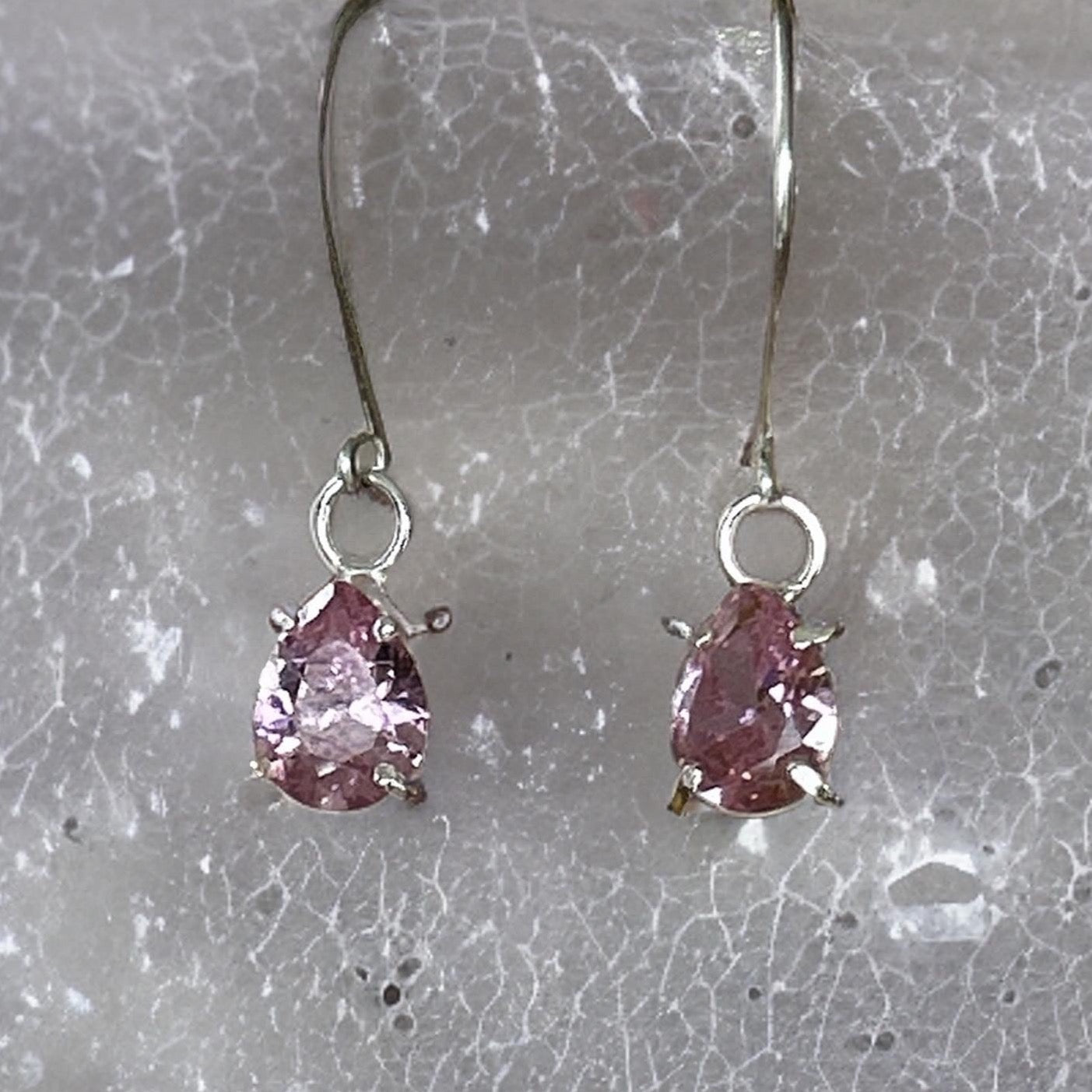 Pink Cubic Zirconia Necklace - Silver Lines Jewellery