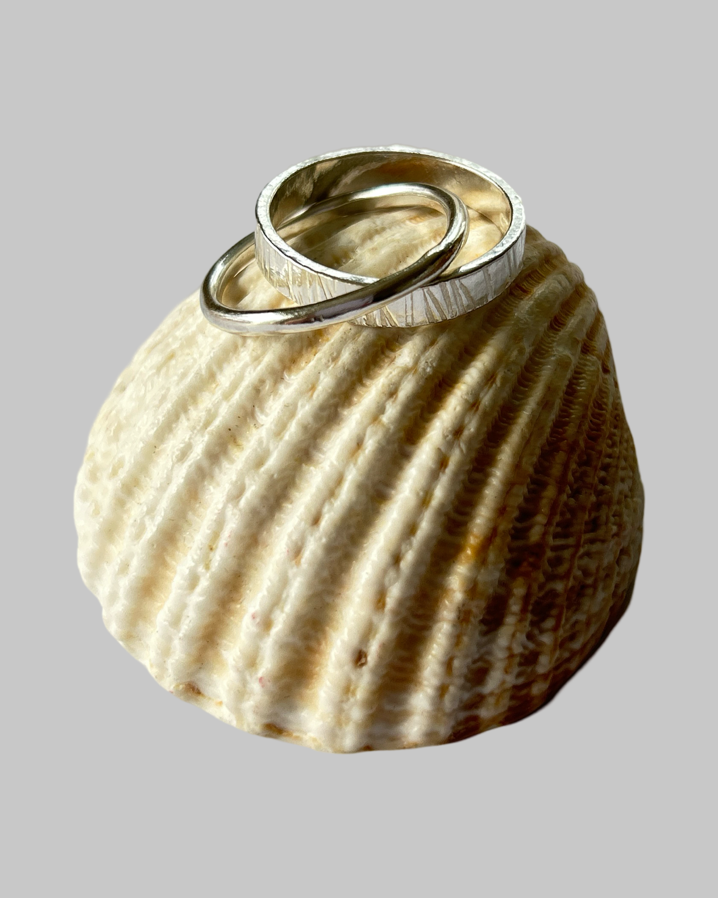 Duo Interlinked Silver Ring - Silver Lines Jewellery