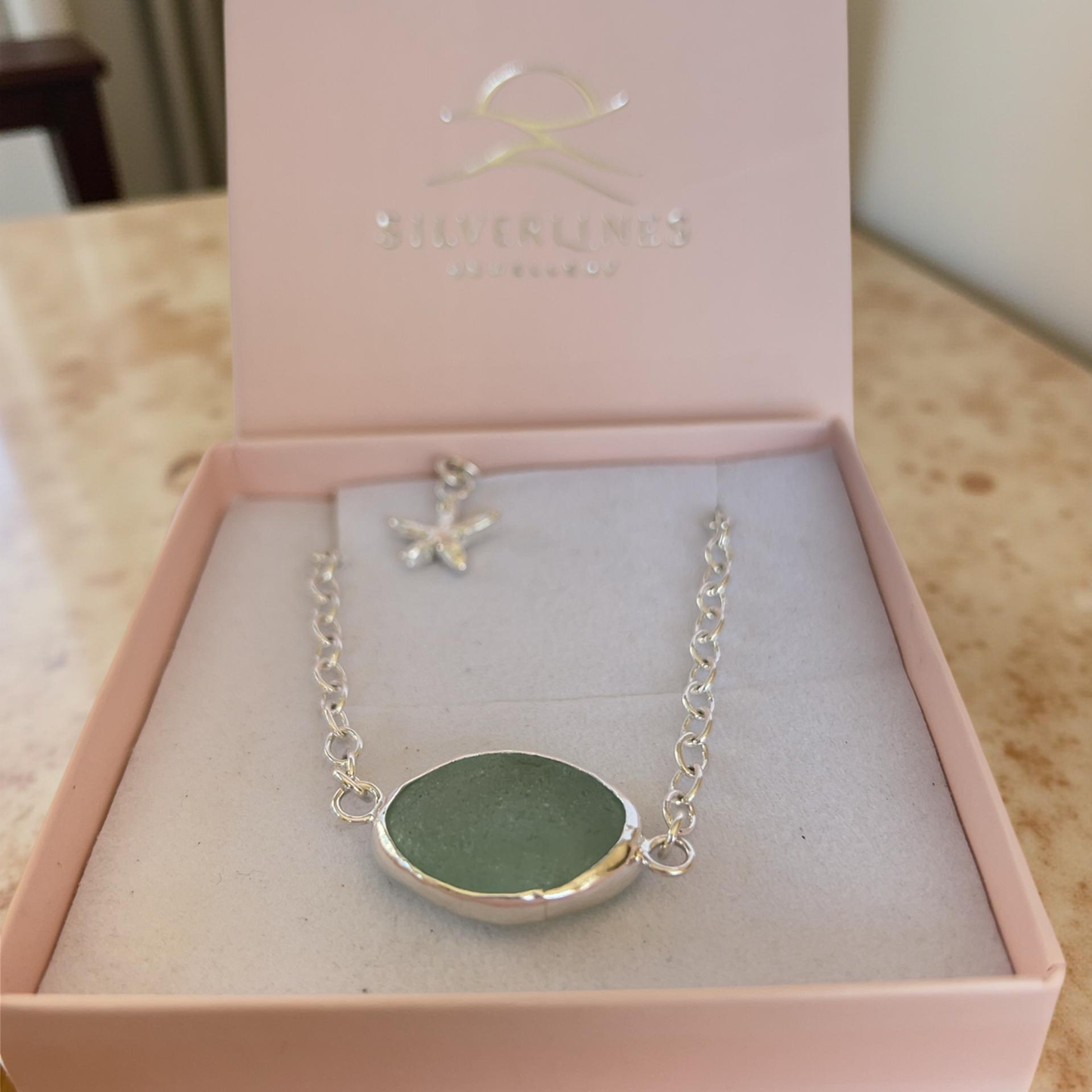 Sea Glass Bracelet Opaline - SilverLines Jewellery