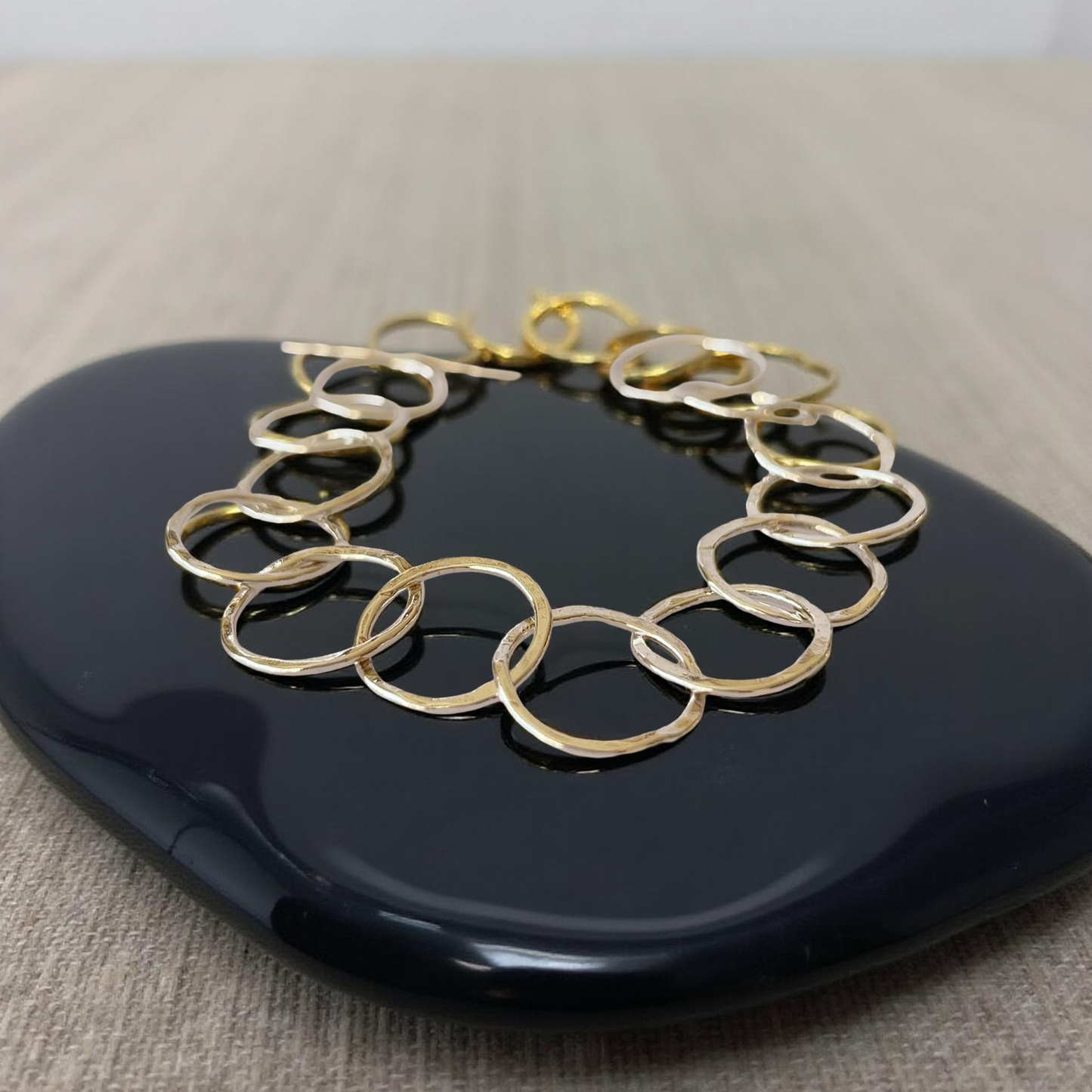 Sterling Silver Statement Chain Bracelet - Silver Lines Jewellery