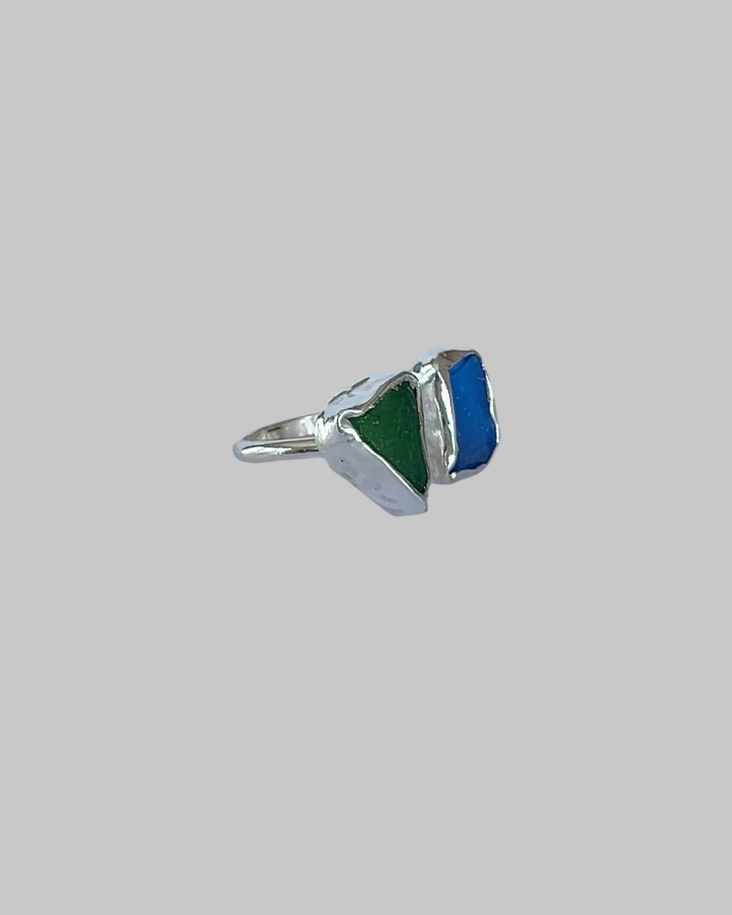 Duo Sea Glass Open Ring