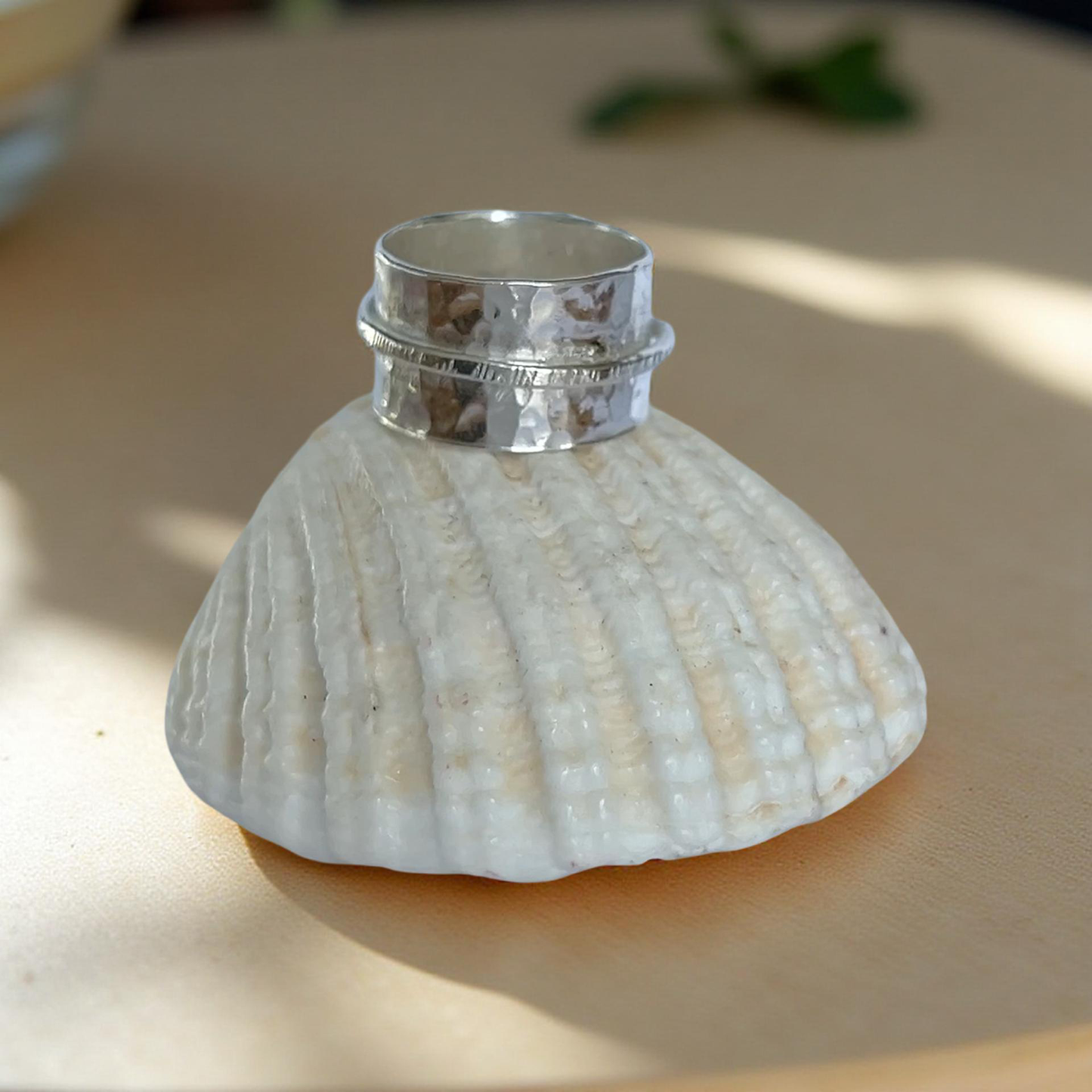 Coastal Bohemian Sea Glass Ring