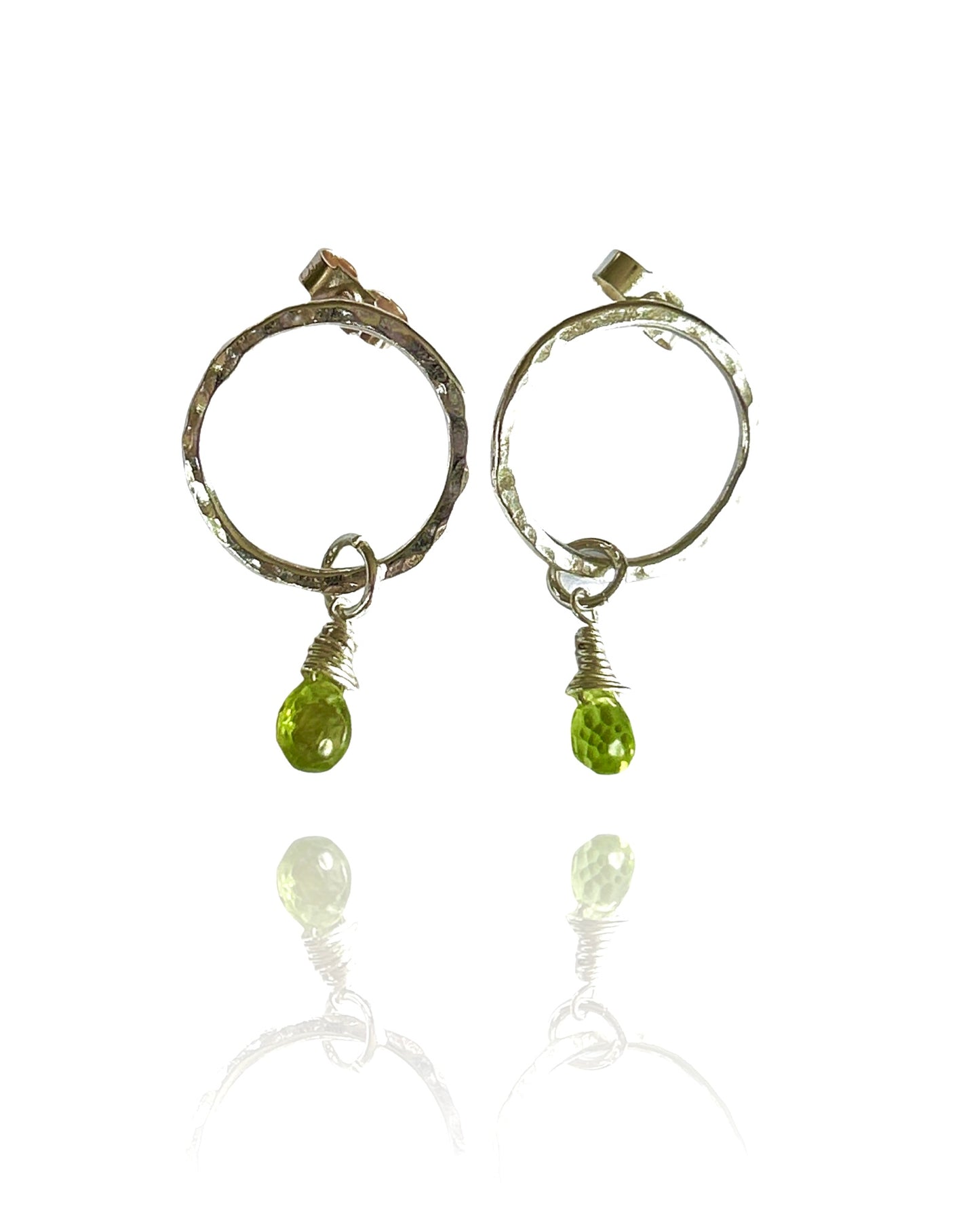 Peridot Earrings - Silver Lines Jewellery