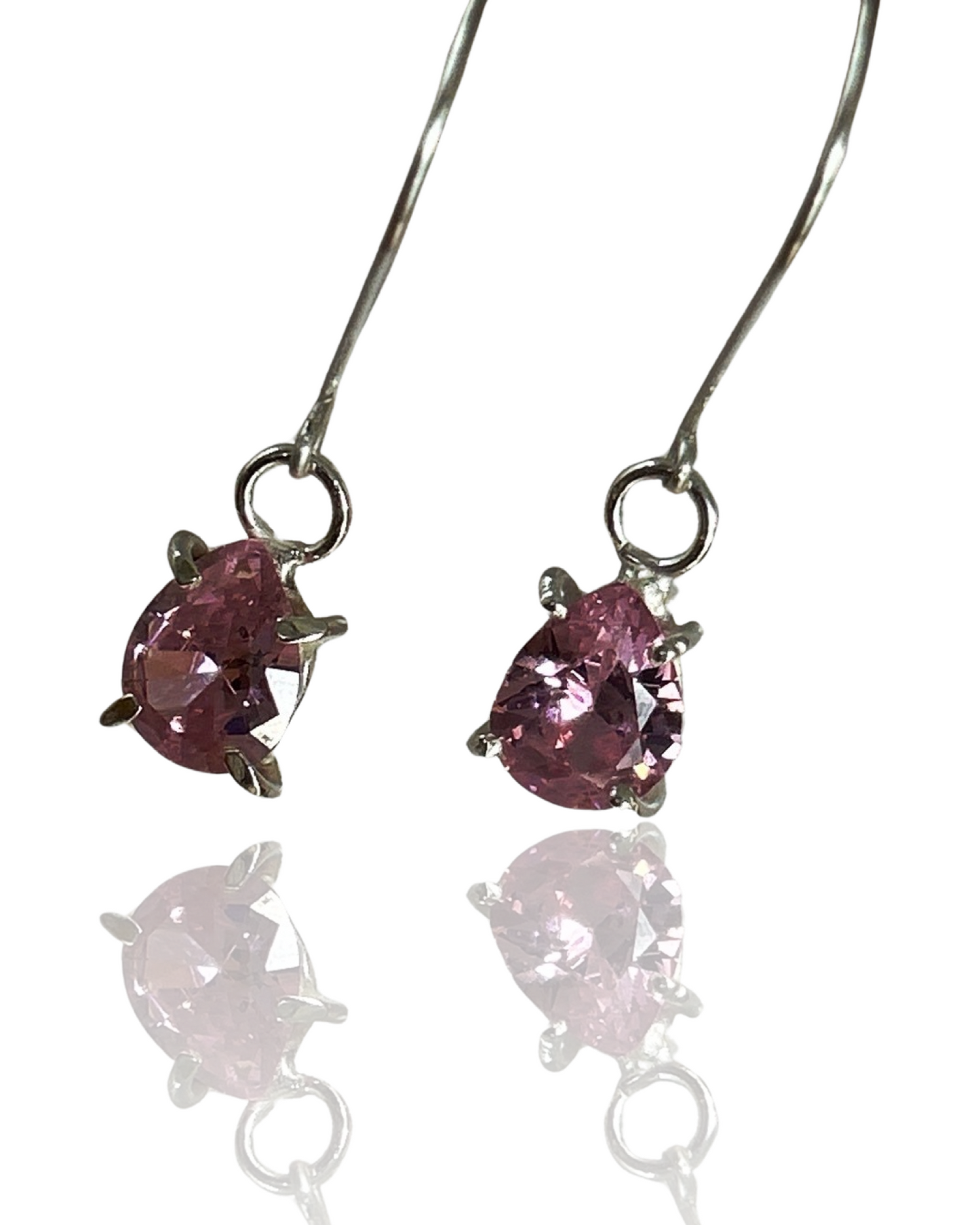 Pink Cubic Zirconia Necklace - Silver Lines Jewellery