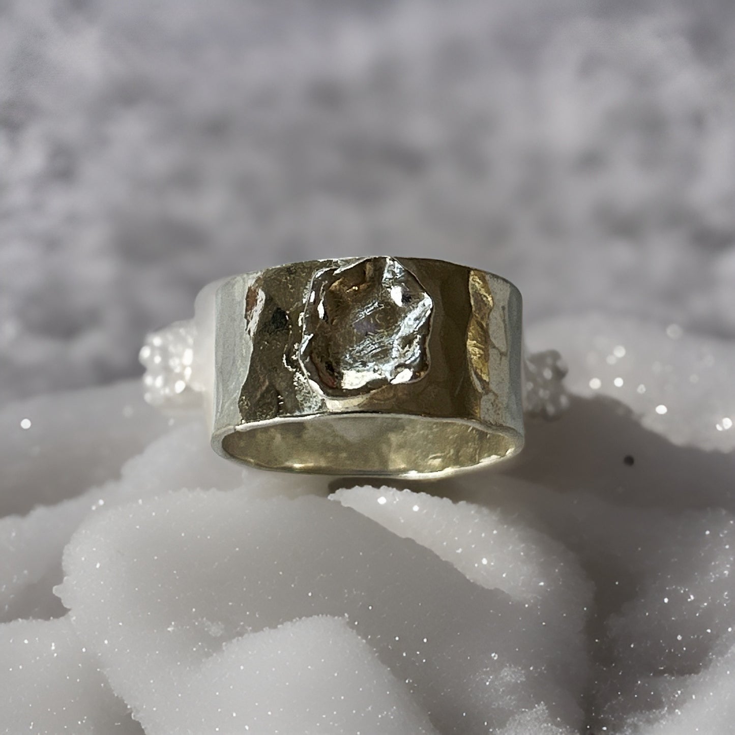 Sterling Silver Organic Ring - Silver Lines Jewellery