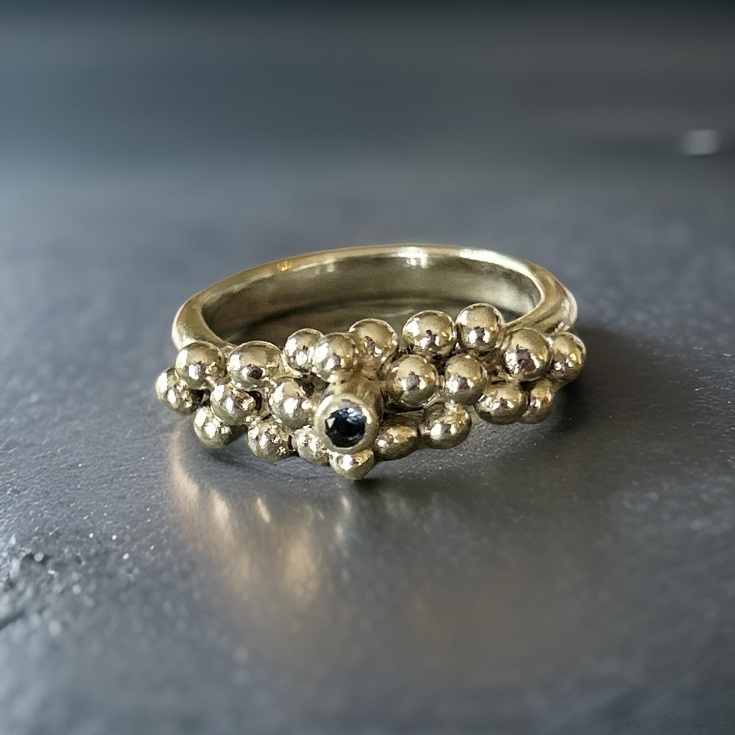 Silver Droplet Zirconia Ring - Silver Lines Jewellery