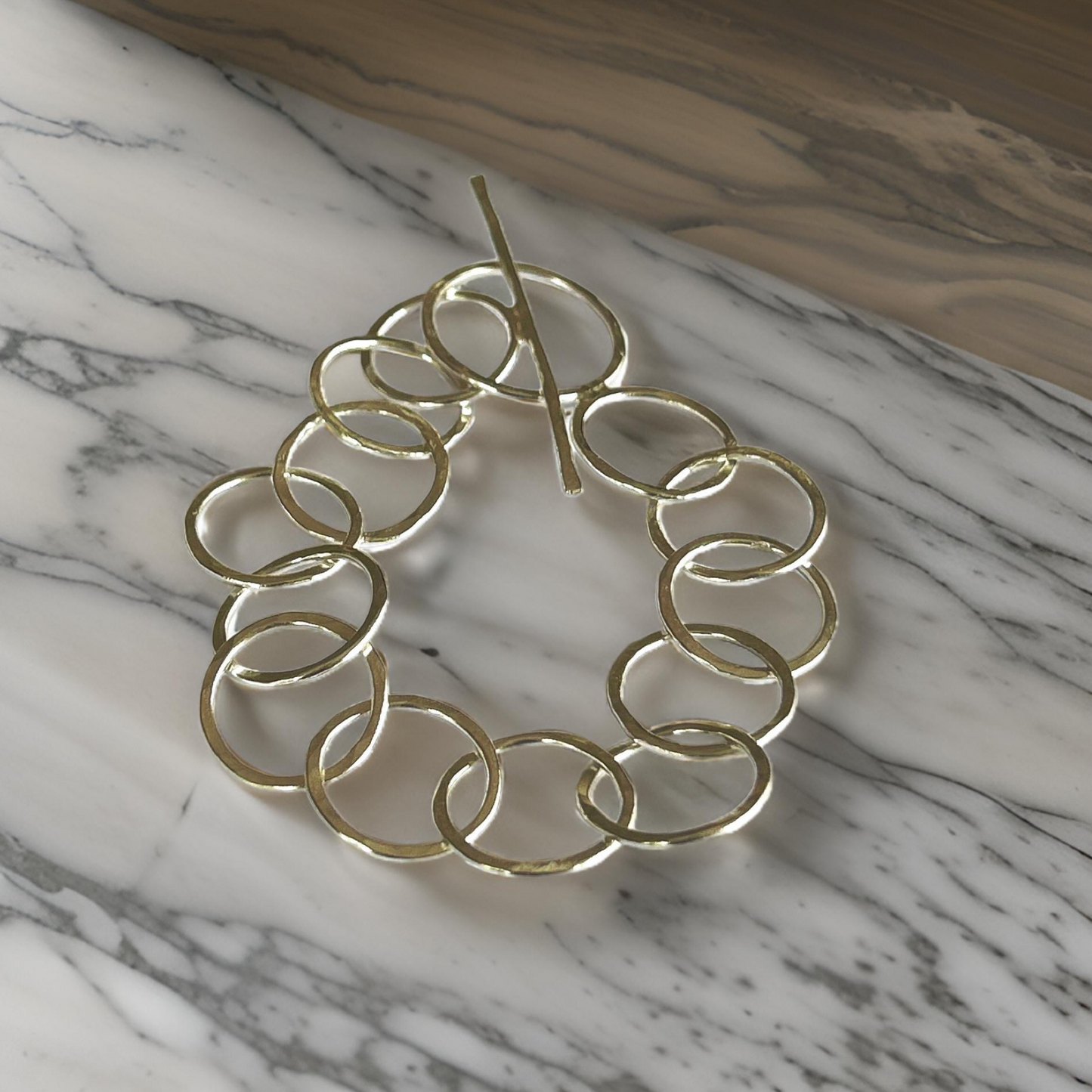 Sterling Silver Statement Bracelet - Silver Lines Jewellery