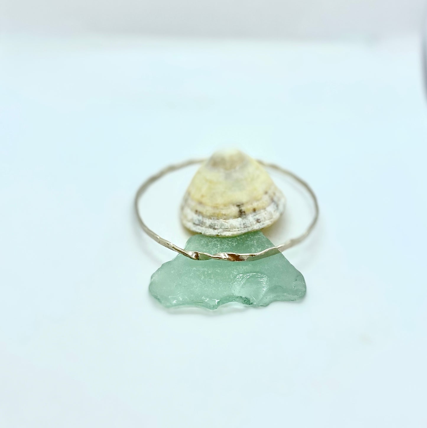 Sterling Silver Bangle With a Twist - Love Beach Beads