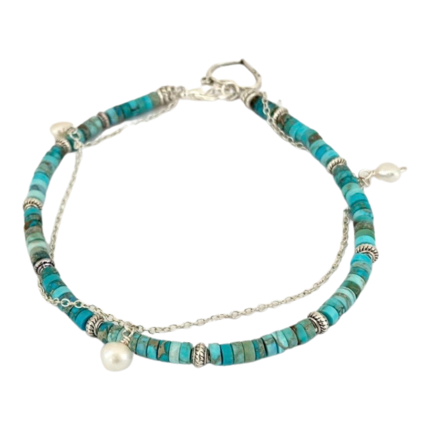 Turquoise Anklet - Love Beach Beads