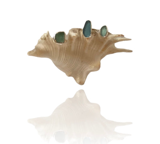 Sea glass Rings - SilverLines Jewellery