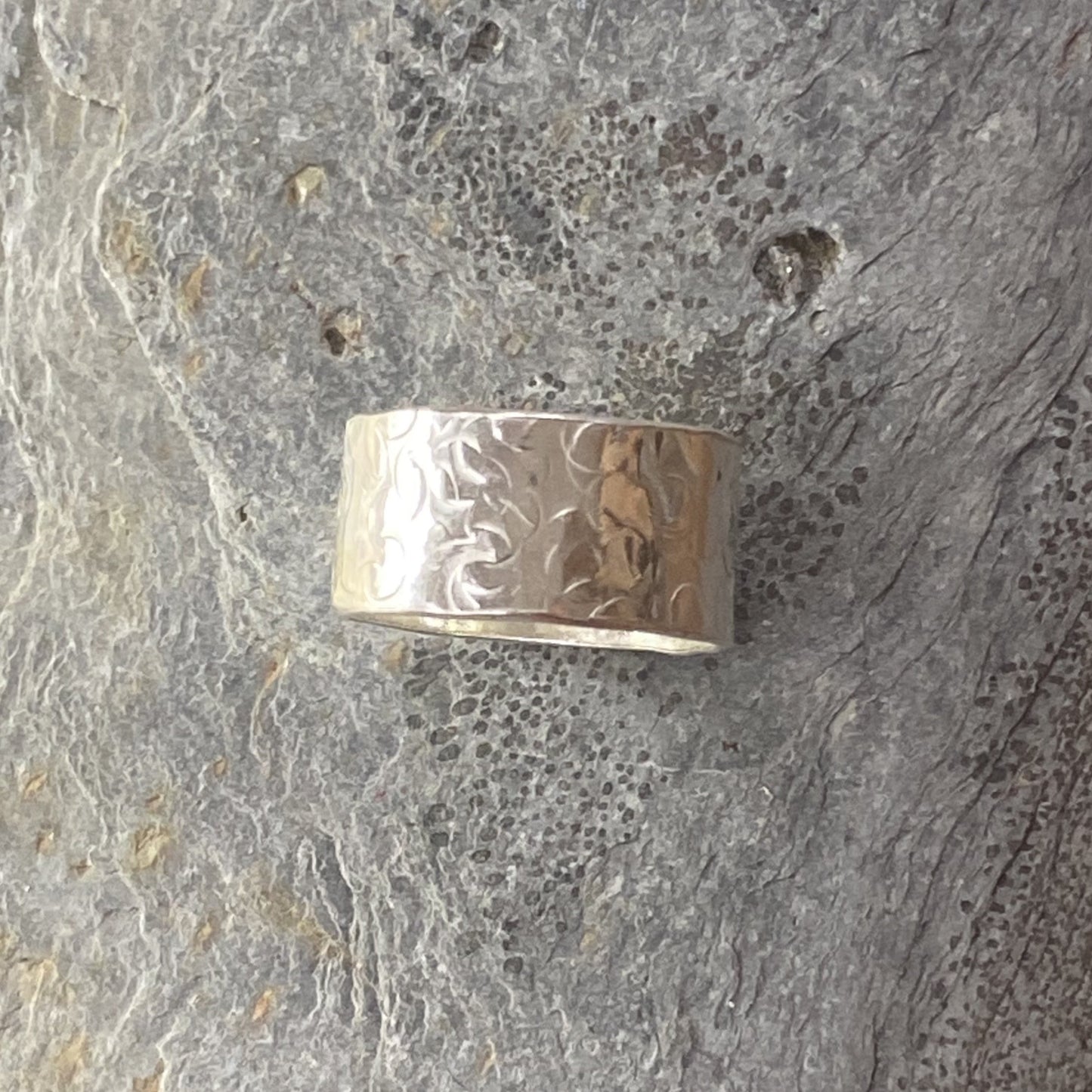 Silver Wide Band Ring - Love Beach Beads