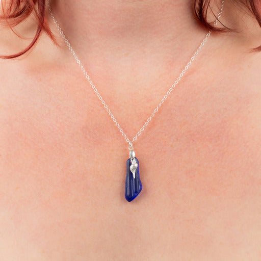 Sea glass Sea Charm Necklace Deep Sea - Love Beach Beads