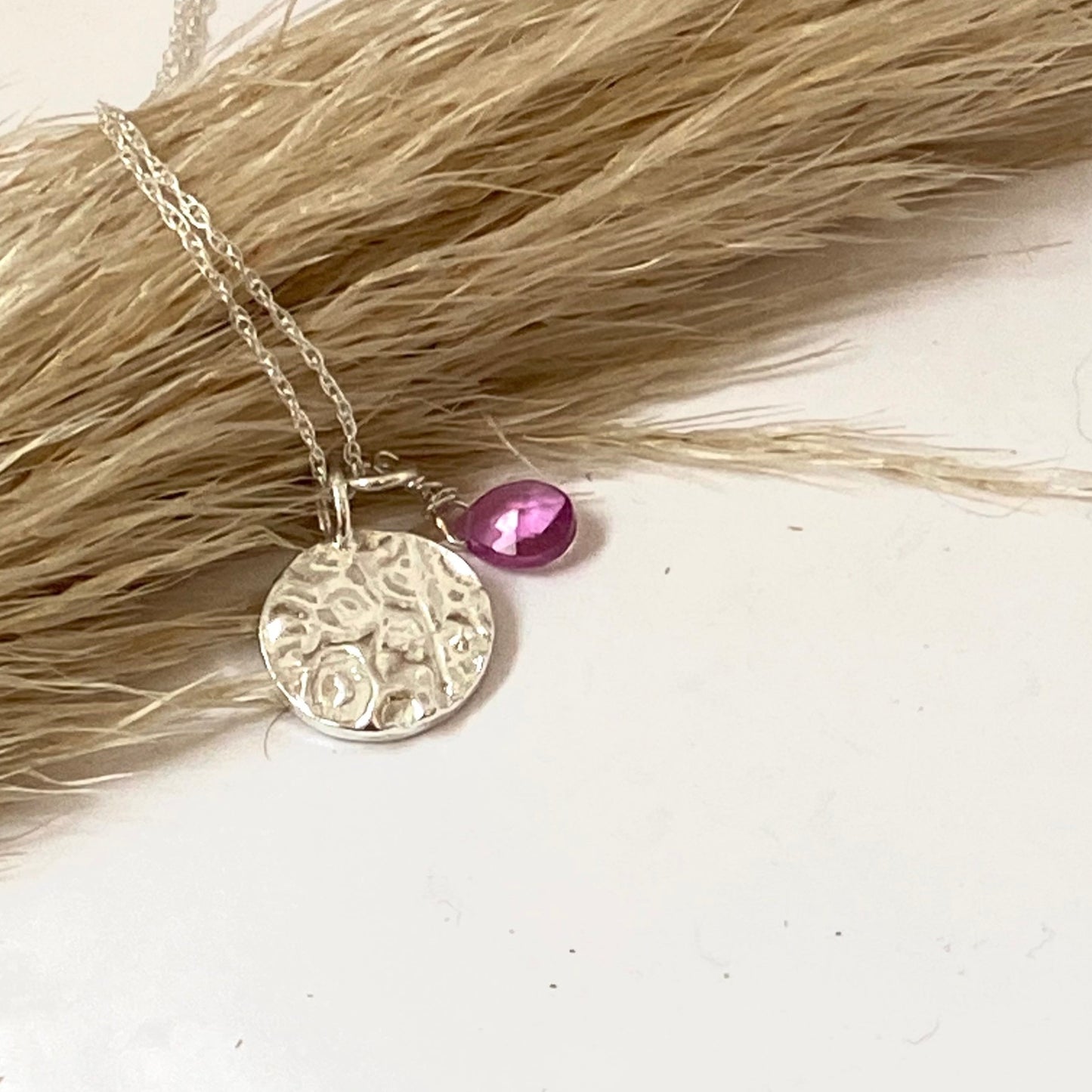 Garnet Birthstone Necklace - Love Beach Beads