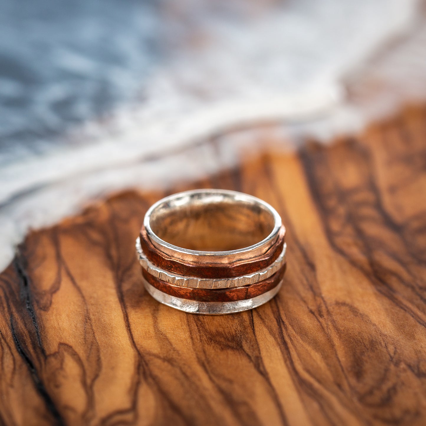 Triple Spinner Ring - Love Beach Beads