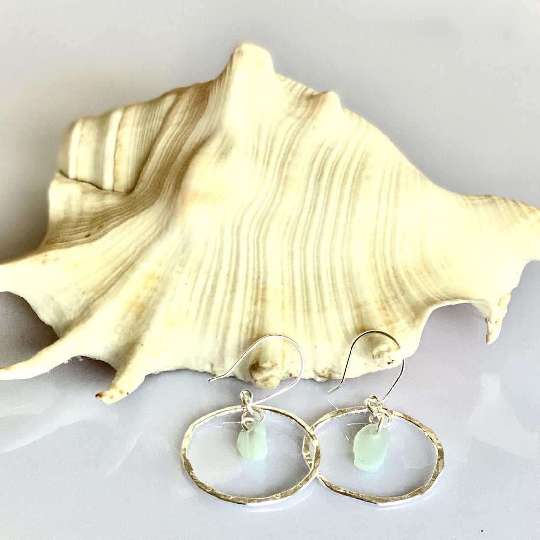 New✨Gorgeous silver hoop earrings. Made...