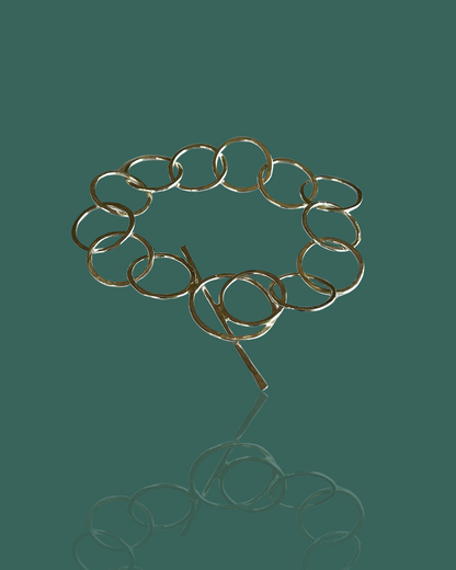 Sterling Silver Statement Bracelet - Silver Lines Jewellery