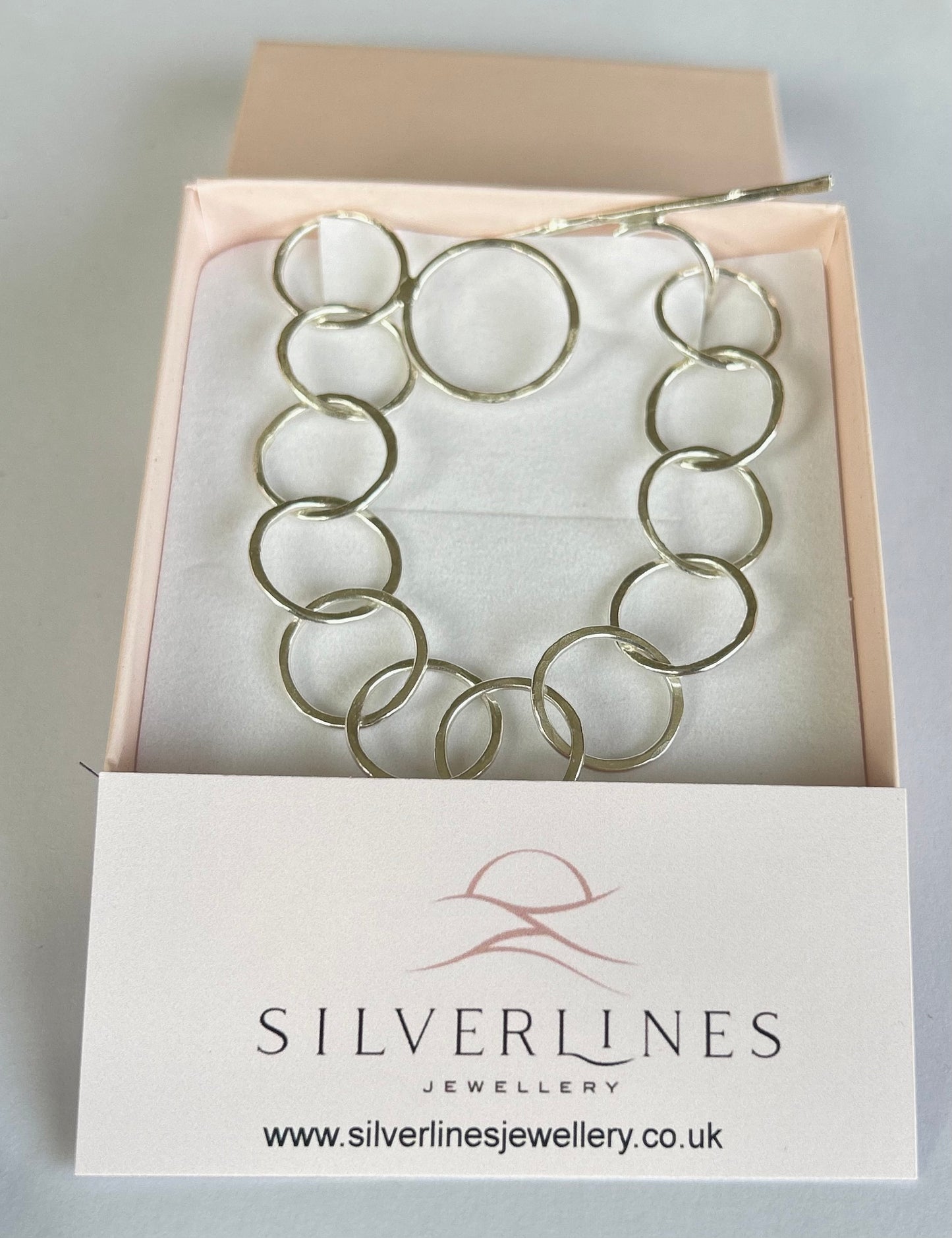 Sterling Silver Statement Bracelet - Silver Lines Jewellery