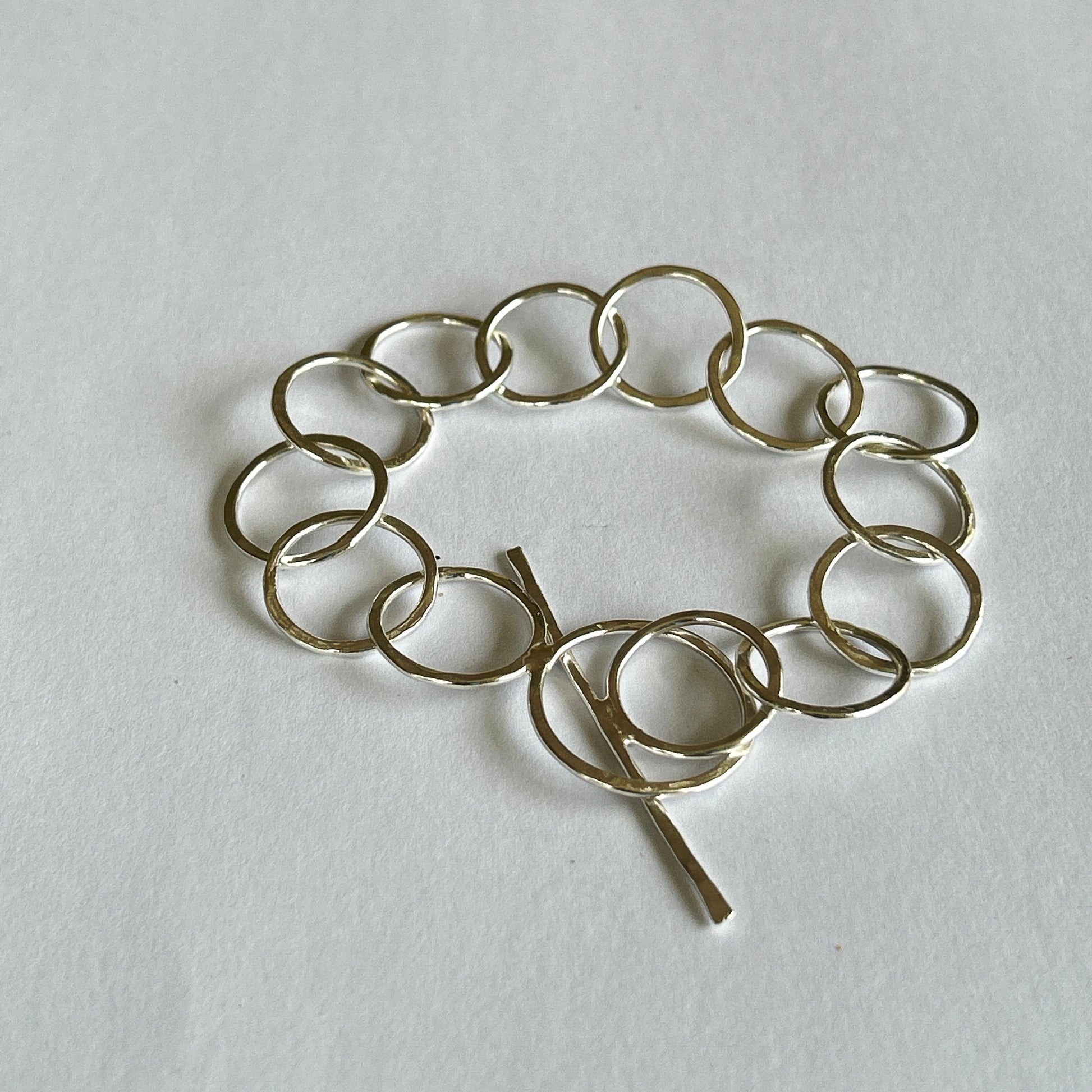 Sterling Silver Statement Bracelet - Silver Lines Jewellery