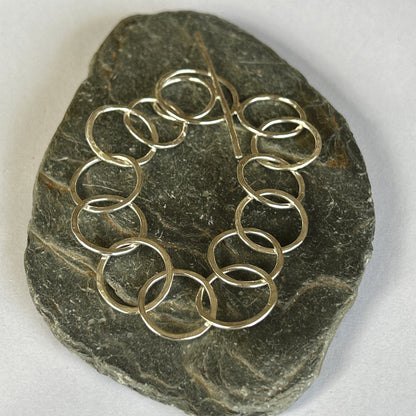 Sterling Silver Statement Bracelet - Silver Lines Jewellery