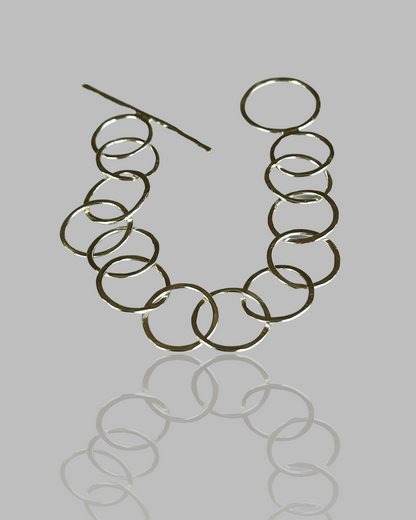 Sterling Silver Statement Bracelet - Silver Lines Jewellery