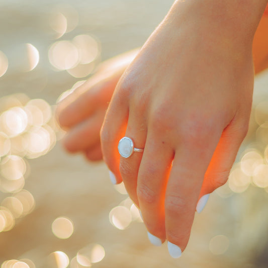 Handmade Bohemian Sea Shell Ring