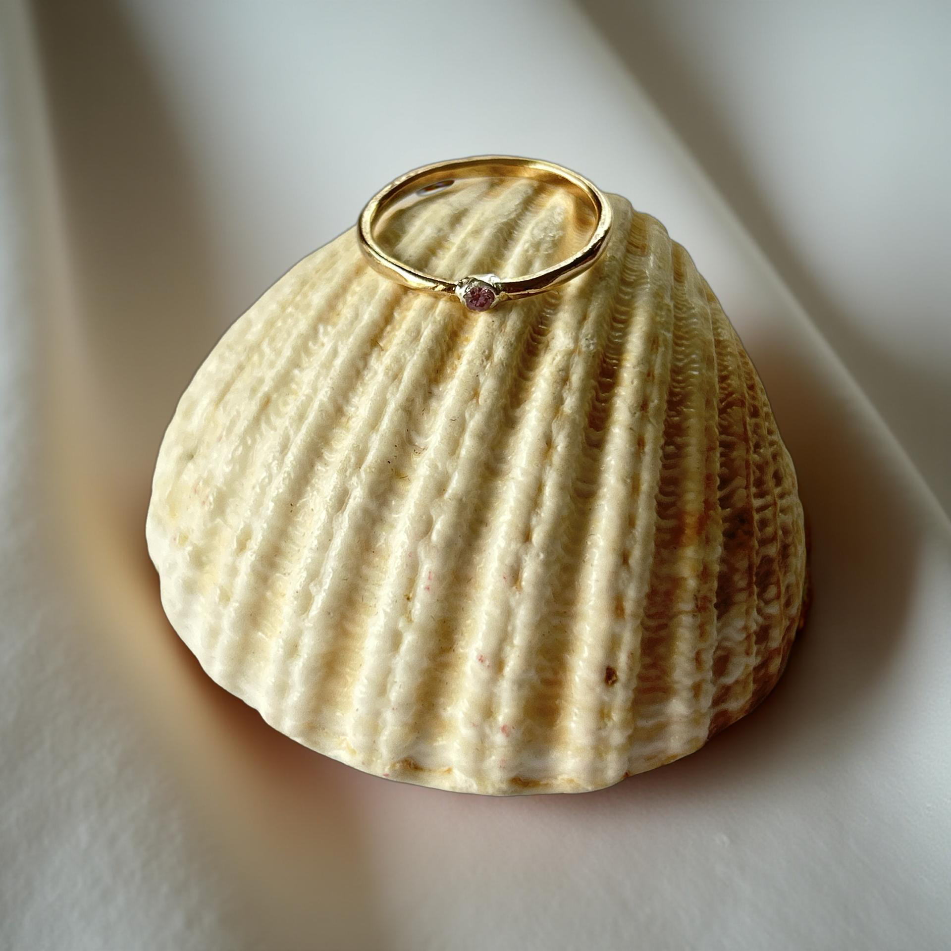 Gold stacking Rings With Cubic Zirconia - Silver Lines Jewellery