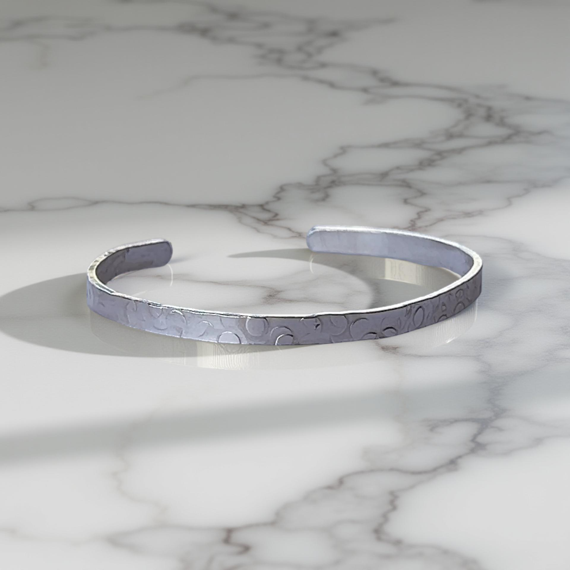 Elegant Silver Cuff Bracelet - Silver Lines Jewellery