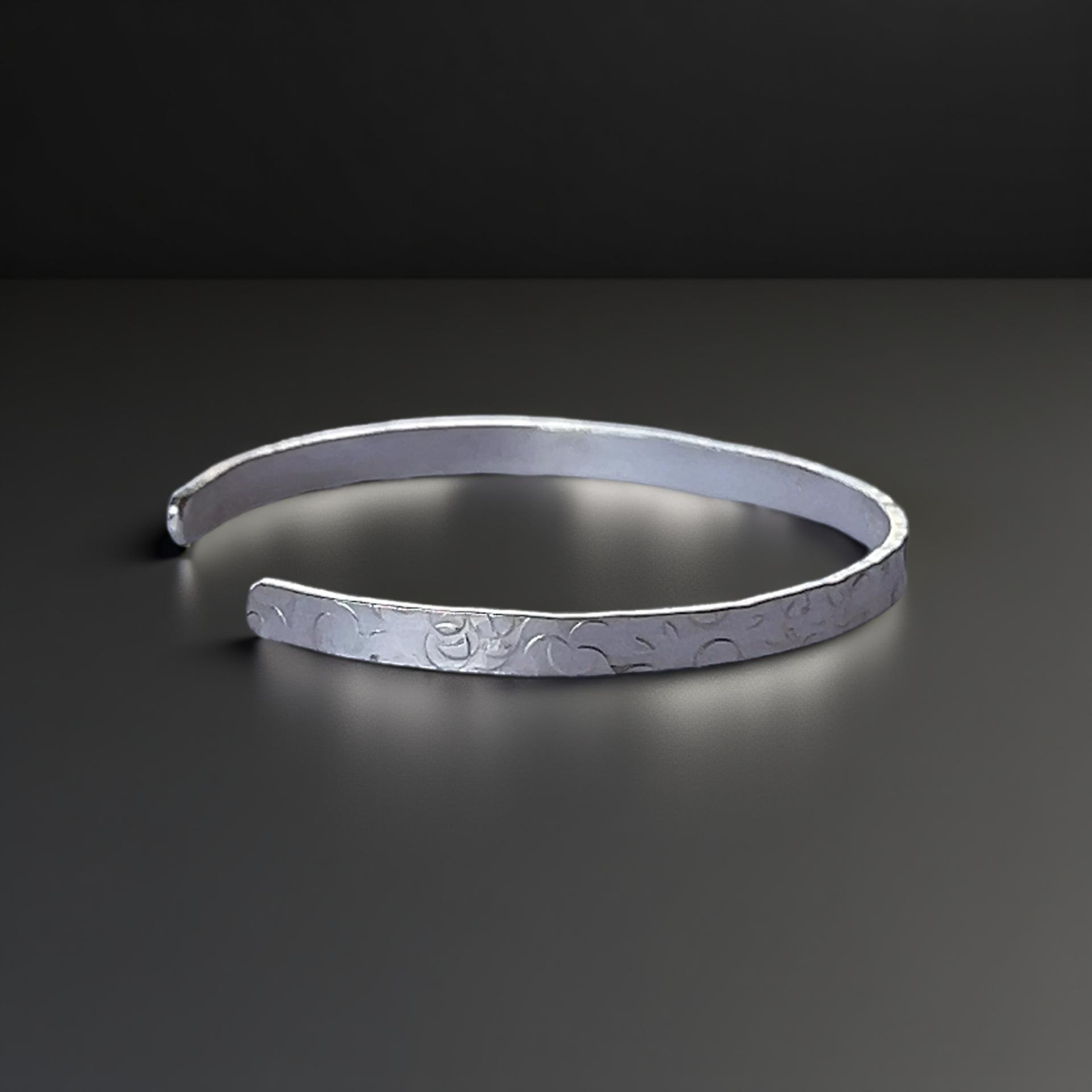 Elegant Silver Cuff Bracelet - Silver Lines Jewellery
