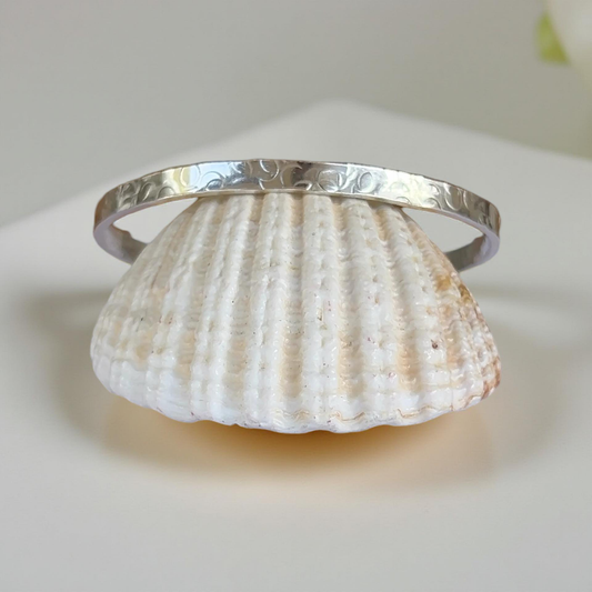 Elegant Silver Cuff Bracelet - Silver Lines Jewellery