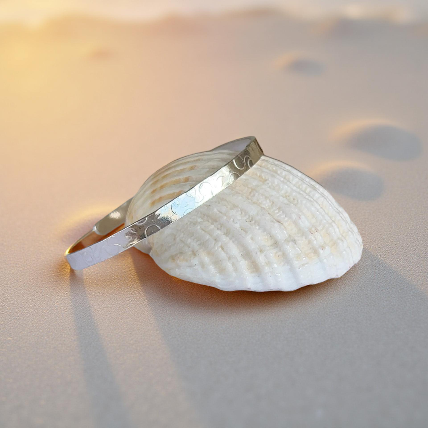 Elegant Silver Cuff Bracelet - Silver Lines Jewellery