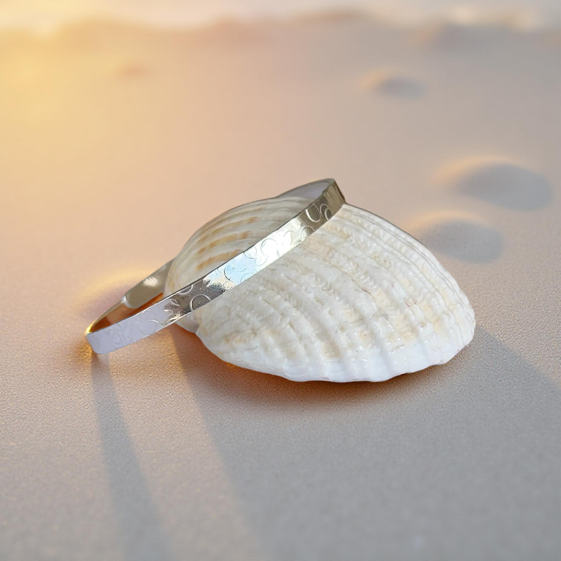 Elegant Silver Cuff Bracelet - Silver Lines Jewellery