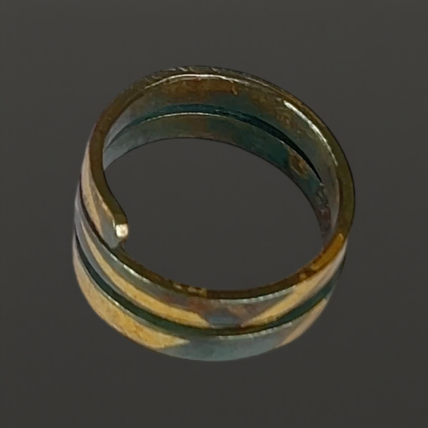 Keum Boo Oxidised Silver & Gold Wrap Ring - SilverLines z
Jewellery