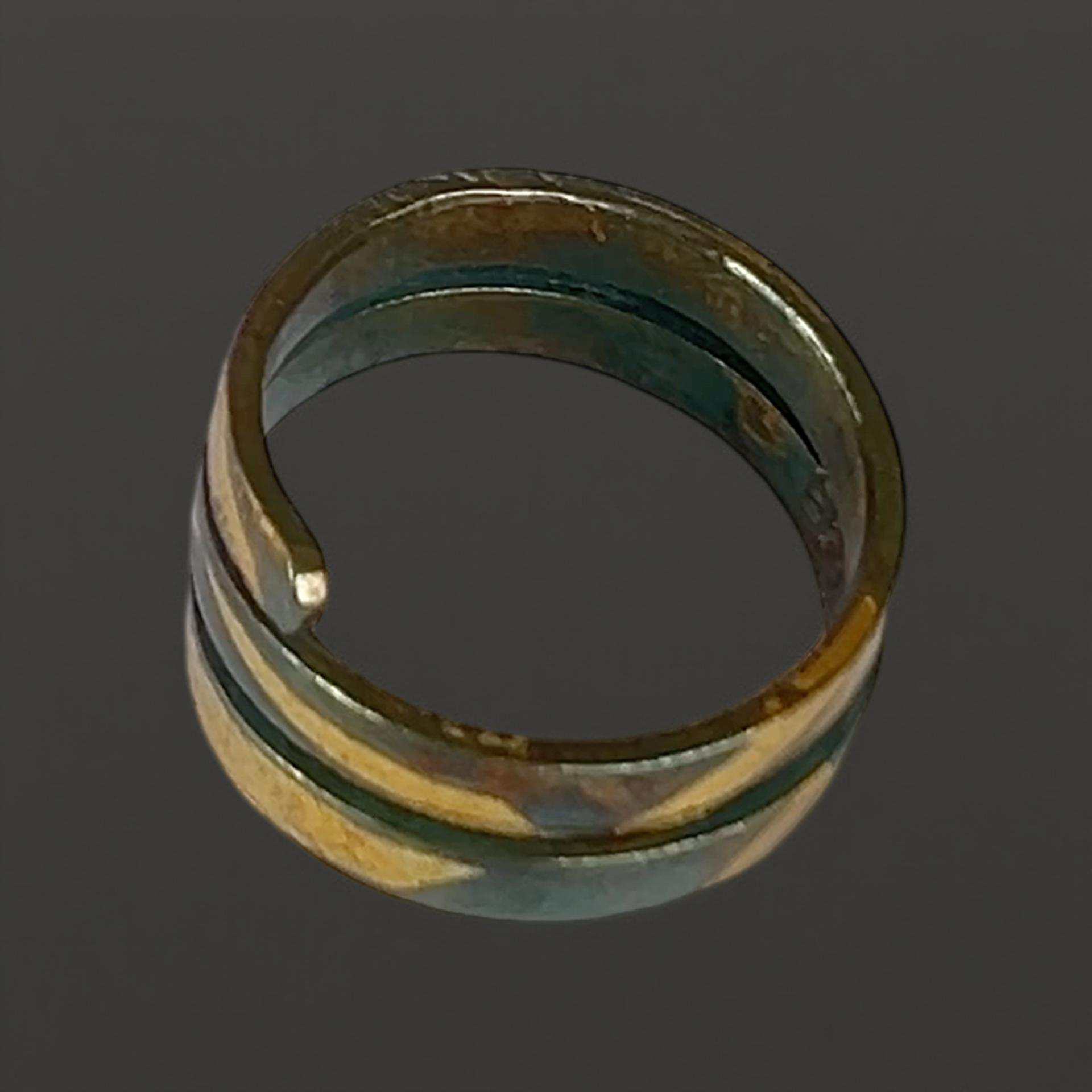 Keum Boo Oxidised Silver & Gold Wrap Ring - SilverLines z
Jewellery