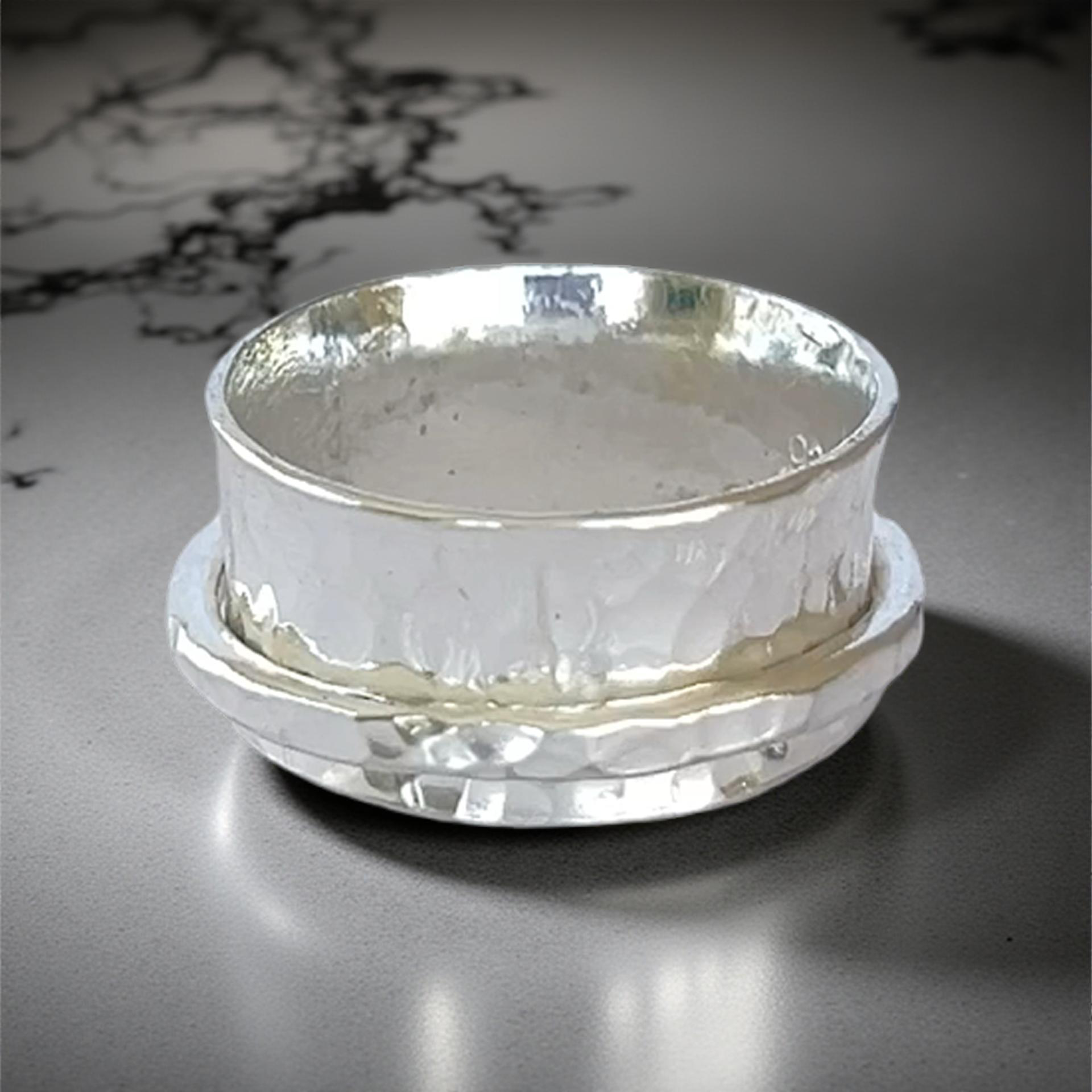 Sapphire Spinner Ring - SilverLines Jewellery