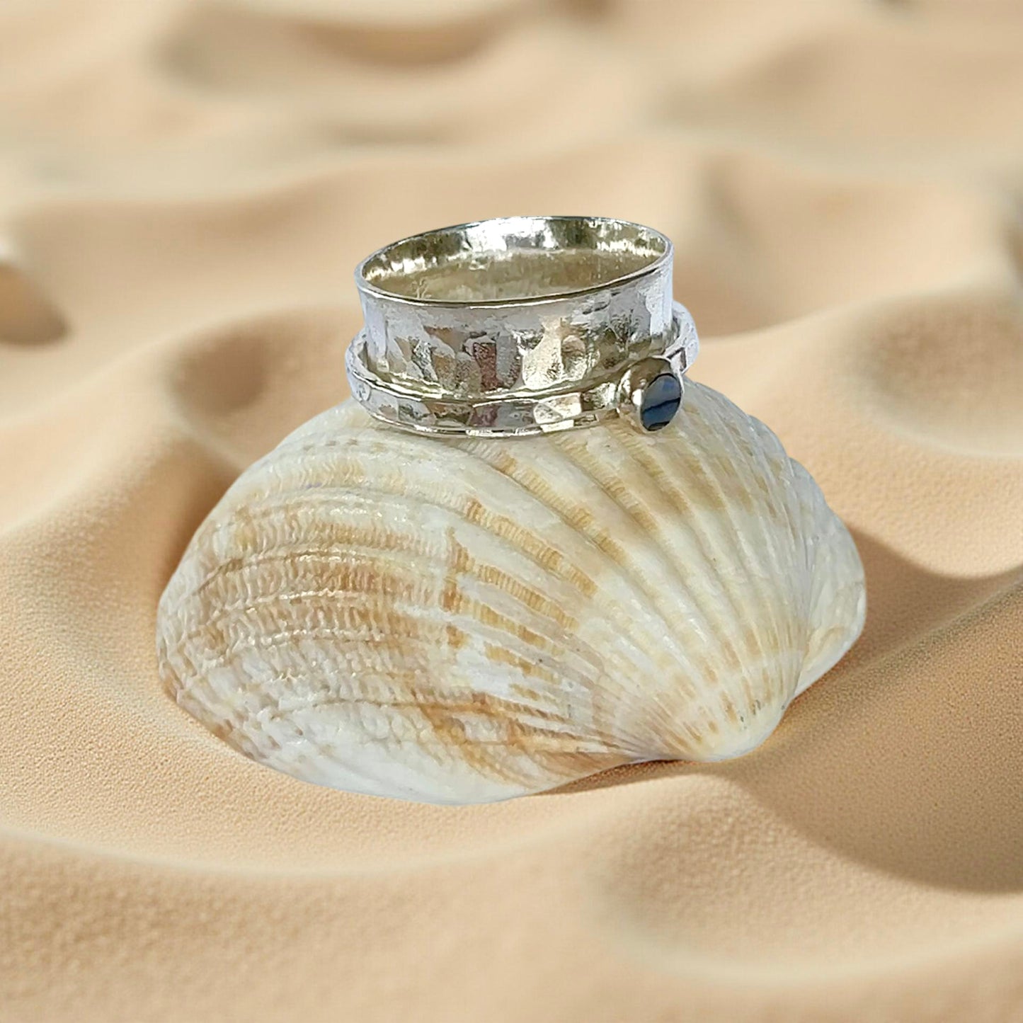 Paua Spinner Ring - SilverLines Jewellery