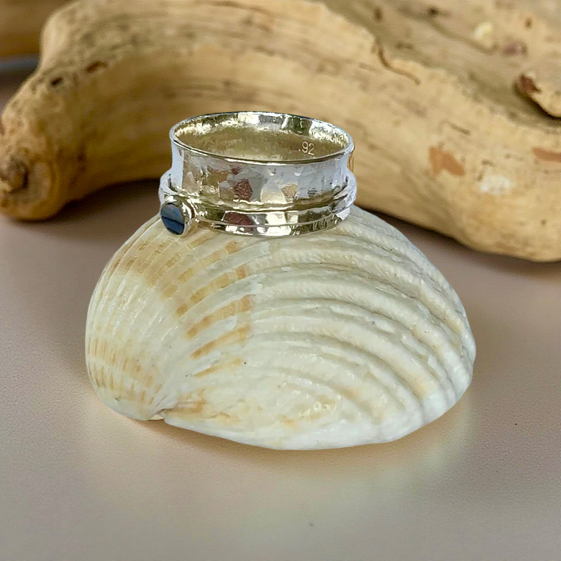 Paua Spinner Ring - SilverLines Jewellery
