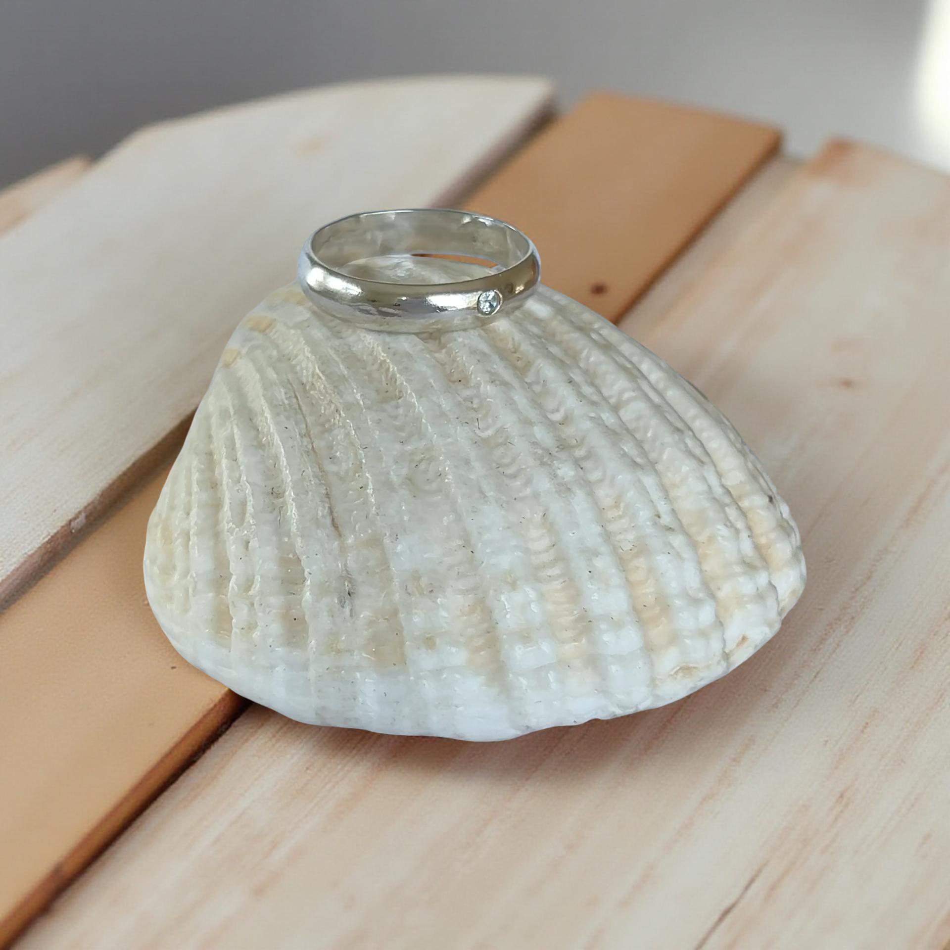 Silver Zirconia Flush Set Rings - SilverLines Jewellery