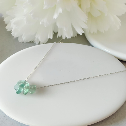 Sea Glass Droplet Necklace - SilverLines Jewellery
