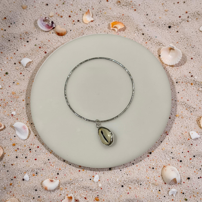 Cowrie Shell Bangle - SilverLines Jewellery