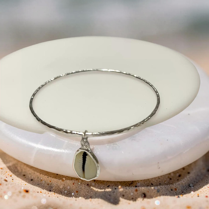 Cowrie Shell Bangle - SilverLines Jewellery