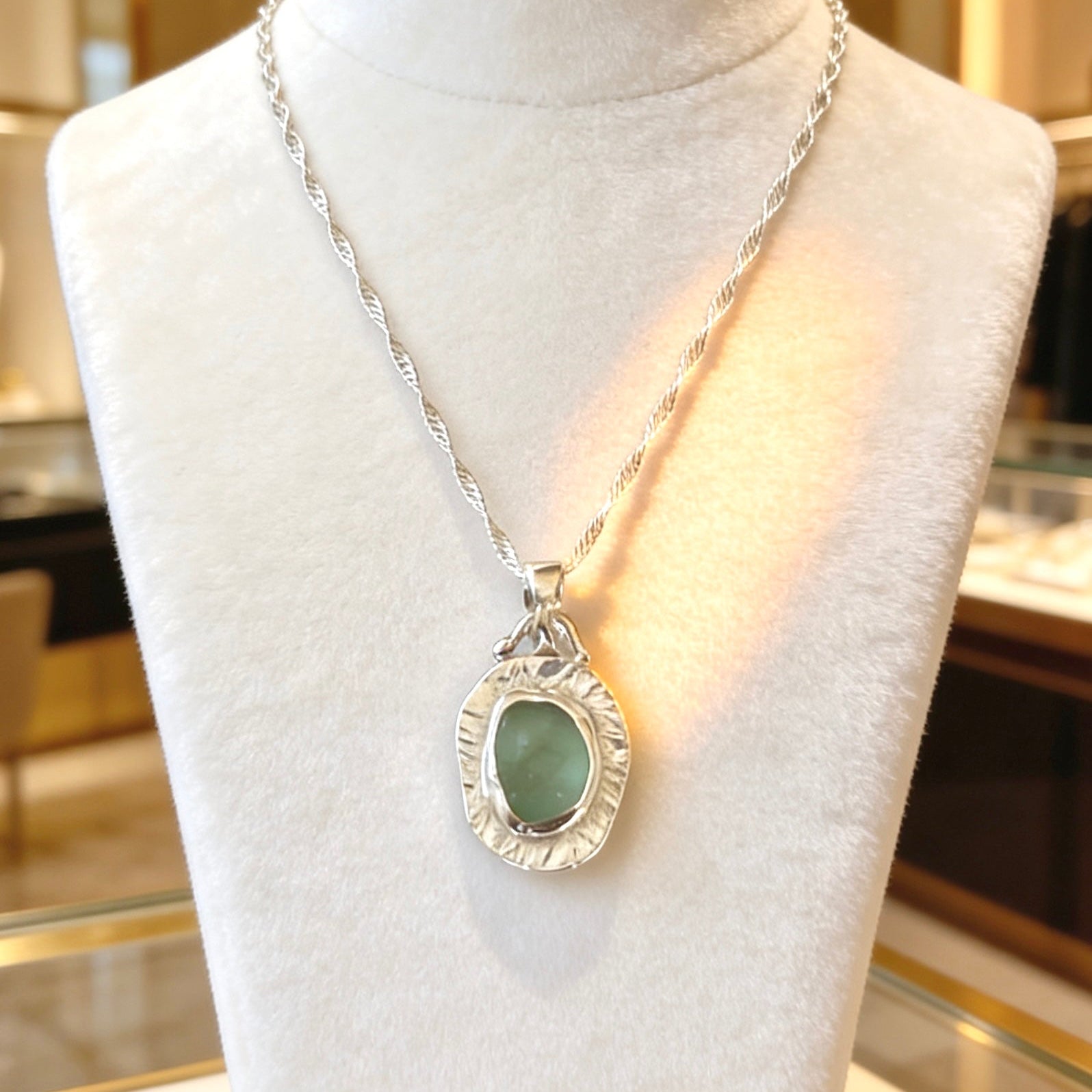 Tidal Beauty Sea Glass Necklace - SilverLines Jewellery