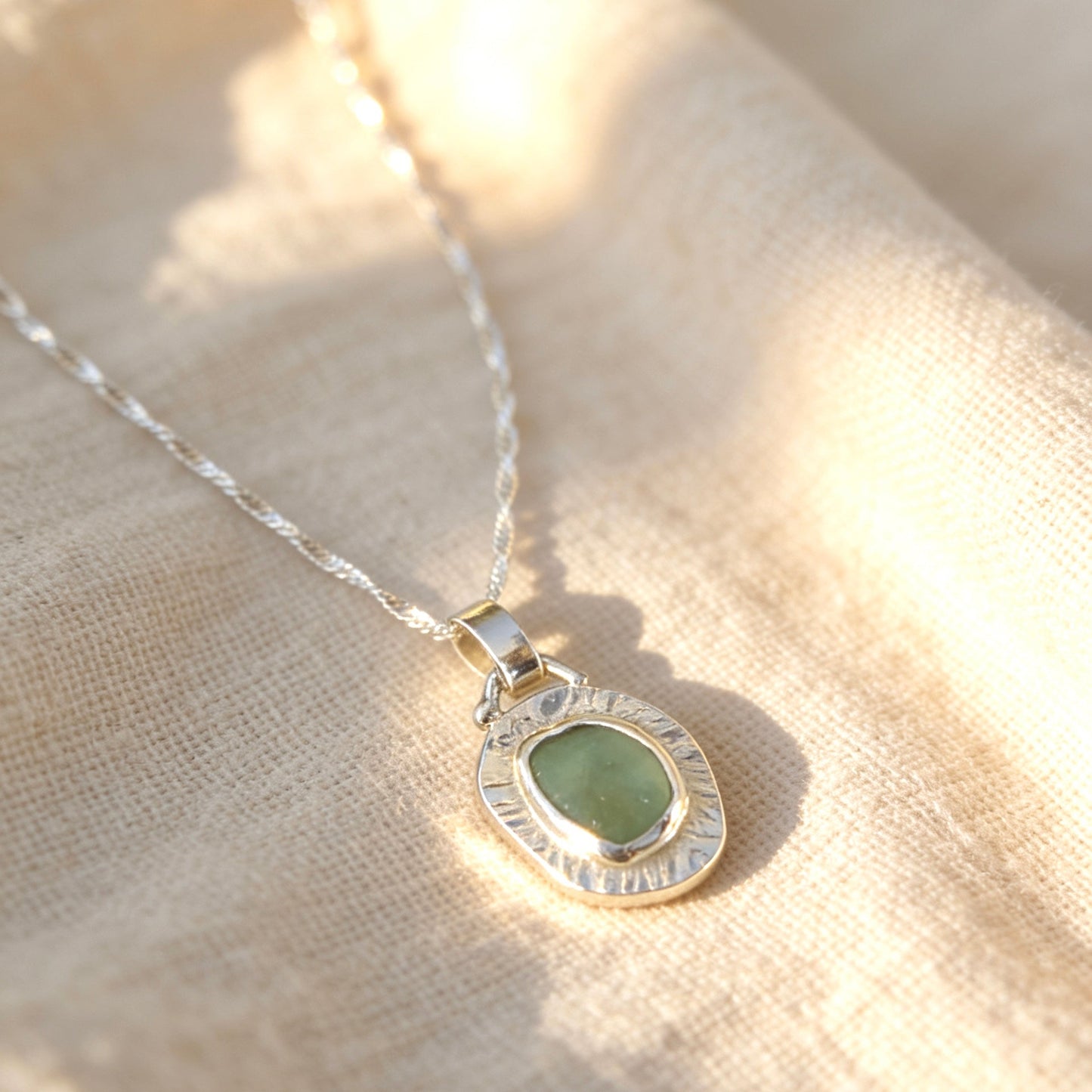 Tidal Beauty Sea Glass Necklace - SilverLines Jewellery