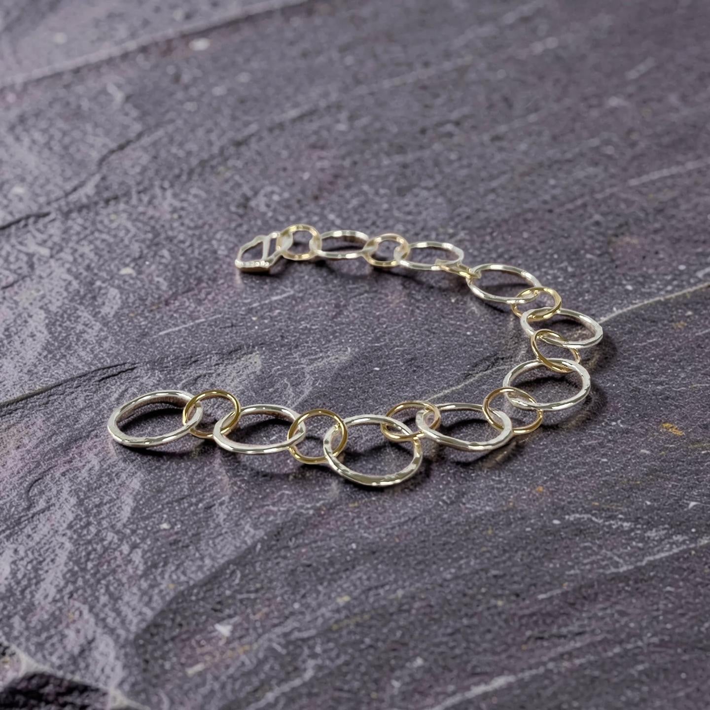 Gold Filled & Sterling Silver Link Bracelet