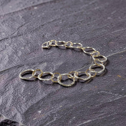 Gold Filled & Sterling Silver Link Bracelet