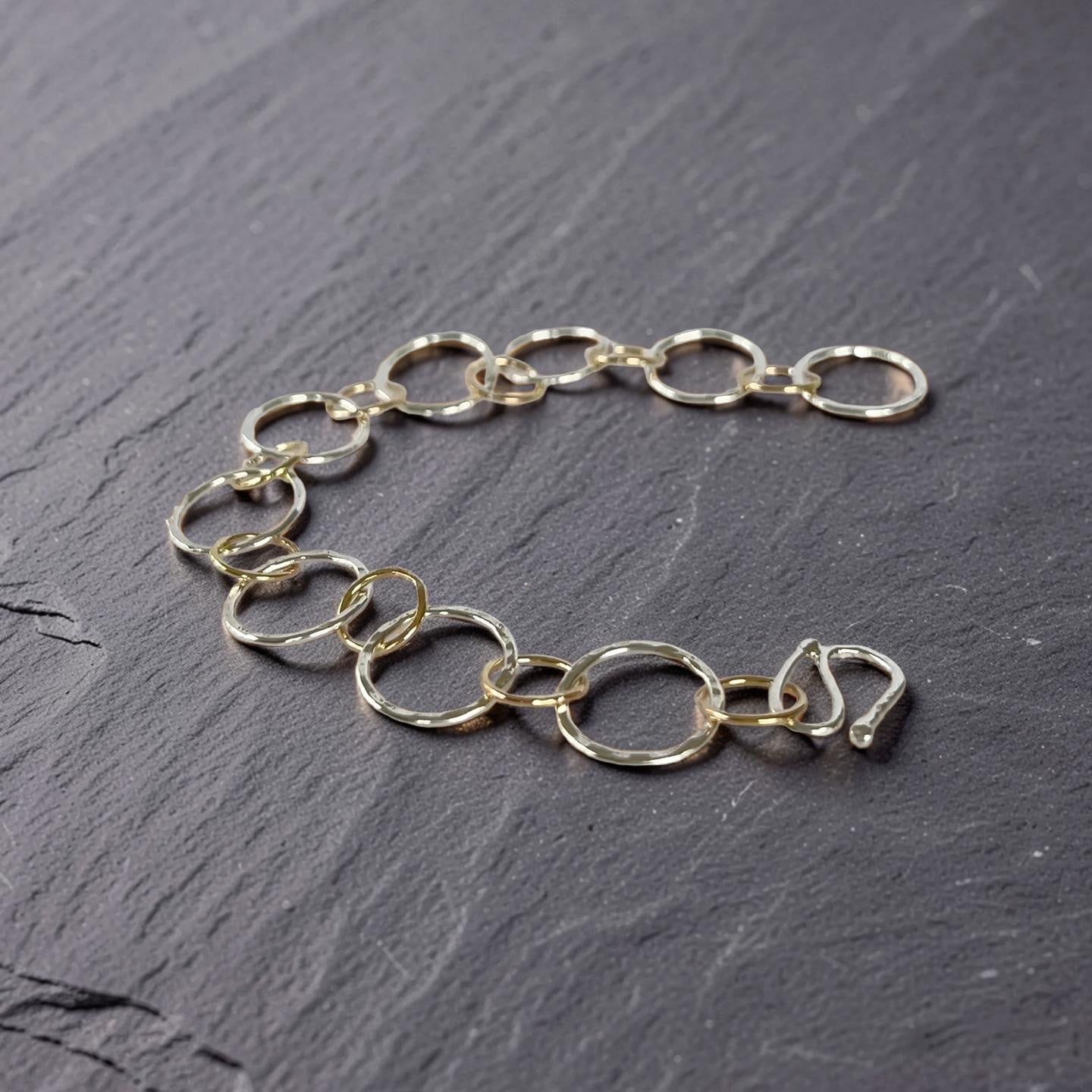 Gold Filled & Sterling Silver Link Bracelet