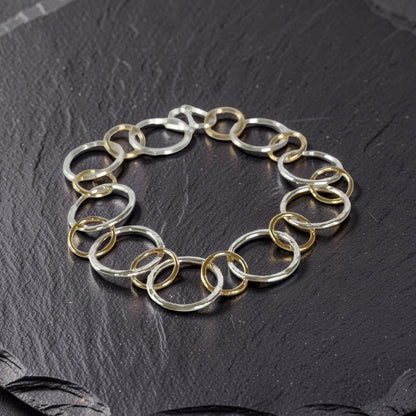 Gold Filled & Sterling Silver Link Bracelet