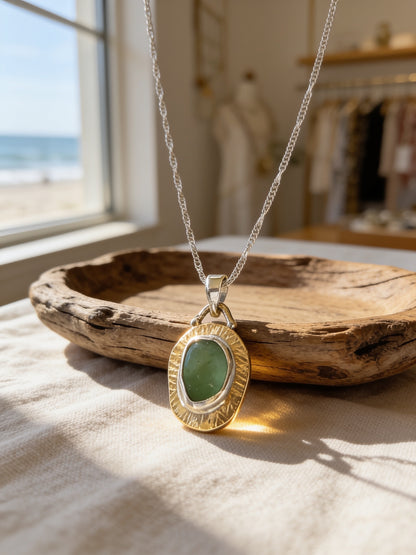 Tidal Beauty Sea Glass Necklace