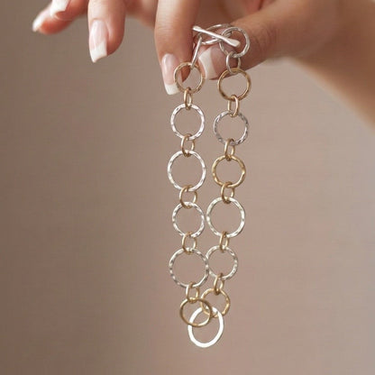 Gold Filled & Sterling Silver Link Bracelet
